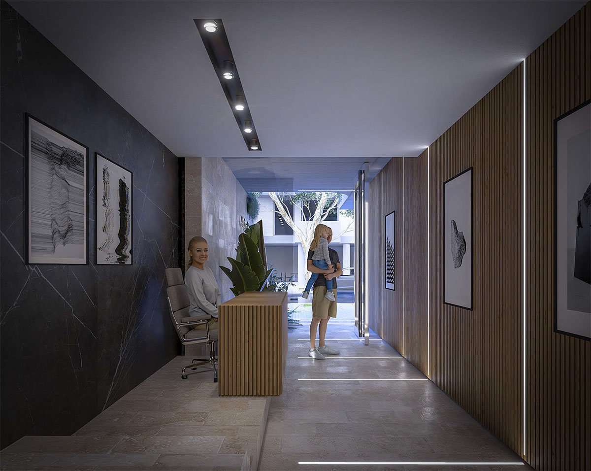 Vista calle lobby
